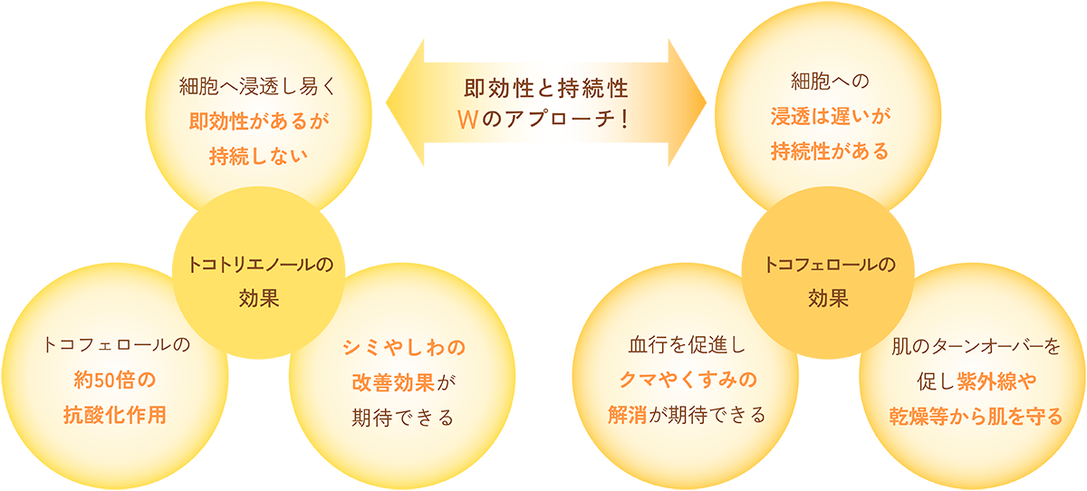 即効性と持続性 Wのアプローチ！